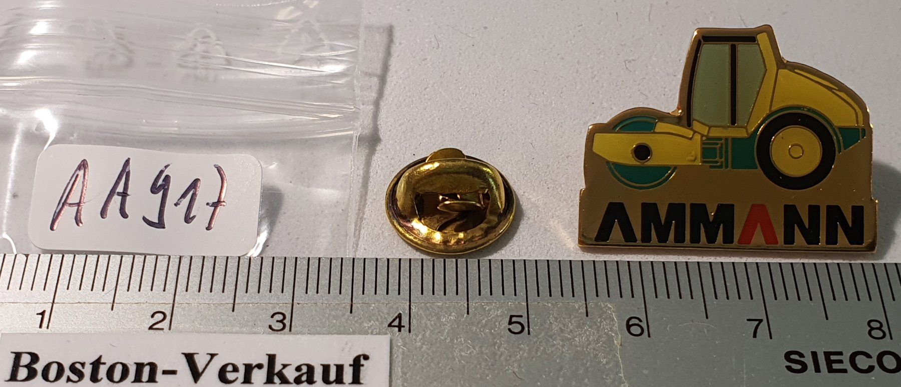 Placchette & Badge: AA917 - Pin Walze Firma AMMANN – Usato da Reinach BL venduto da Boston-Verkauf 1