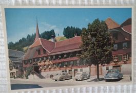 SIGNAU Bern, Ansichtskarte Gasthof Bären mit Old Timer