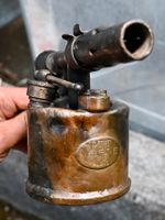 antik Messing LÖTLAMPE Vesta FJ Express Paris PTT Nr. I 1630