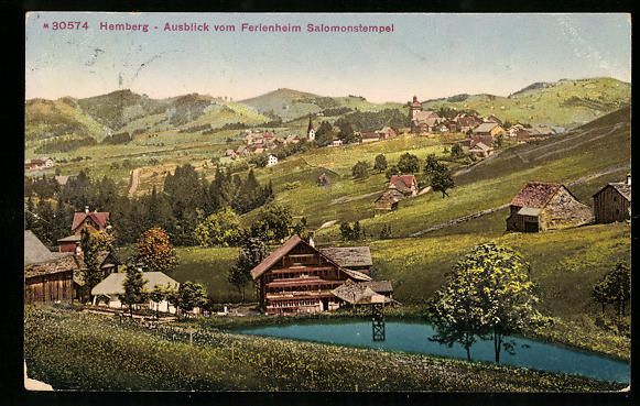 Cartoline postali: Hemberg, Ausblick vom Ferienheim Salomon – Usato da Berlin venduto da bartko-reher