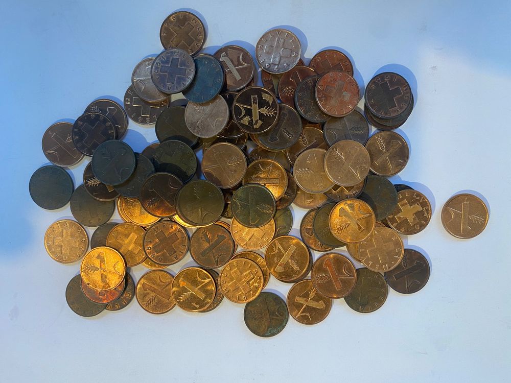 100 Stk 1 Rp Div Jahre (110) (Gebraucht) in Ballwil für CHF 2 – mit ...