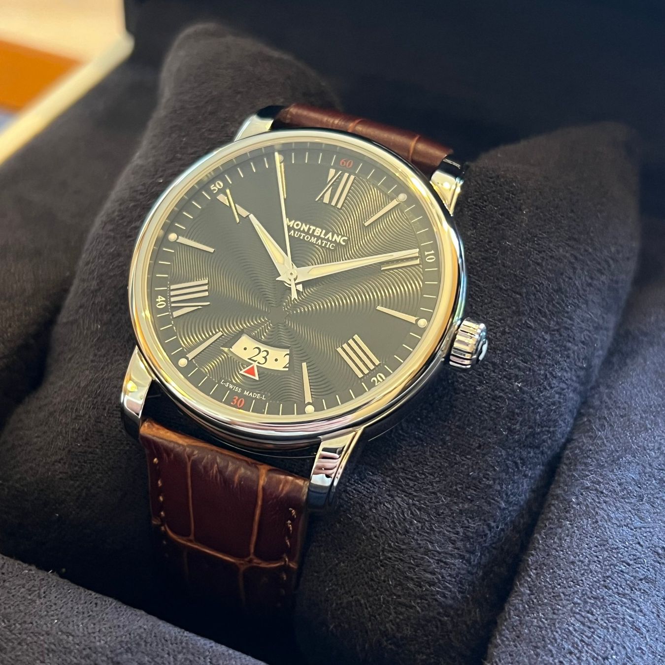 Montblanc Orologi: Montblanc 4810 Automatic Date Full Set 7390 – Usato da Carouge GE venduto da Watchaser 8