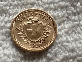 1 centime/rappen 1920