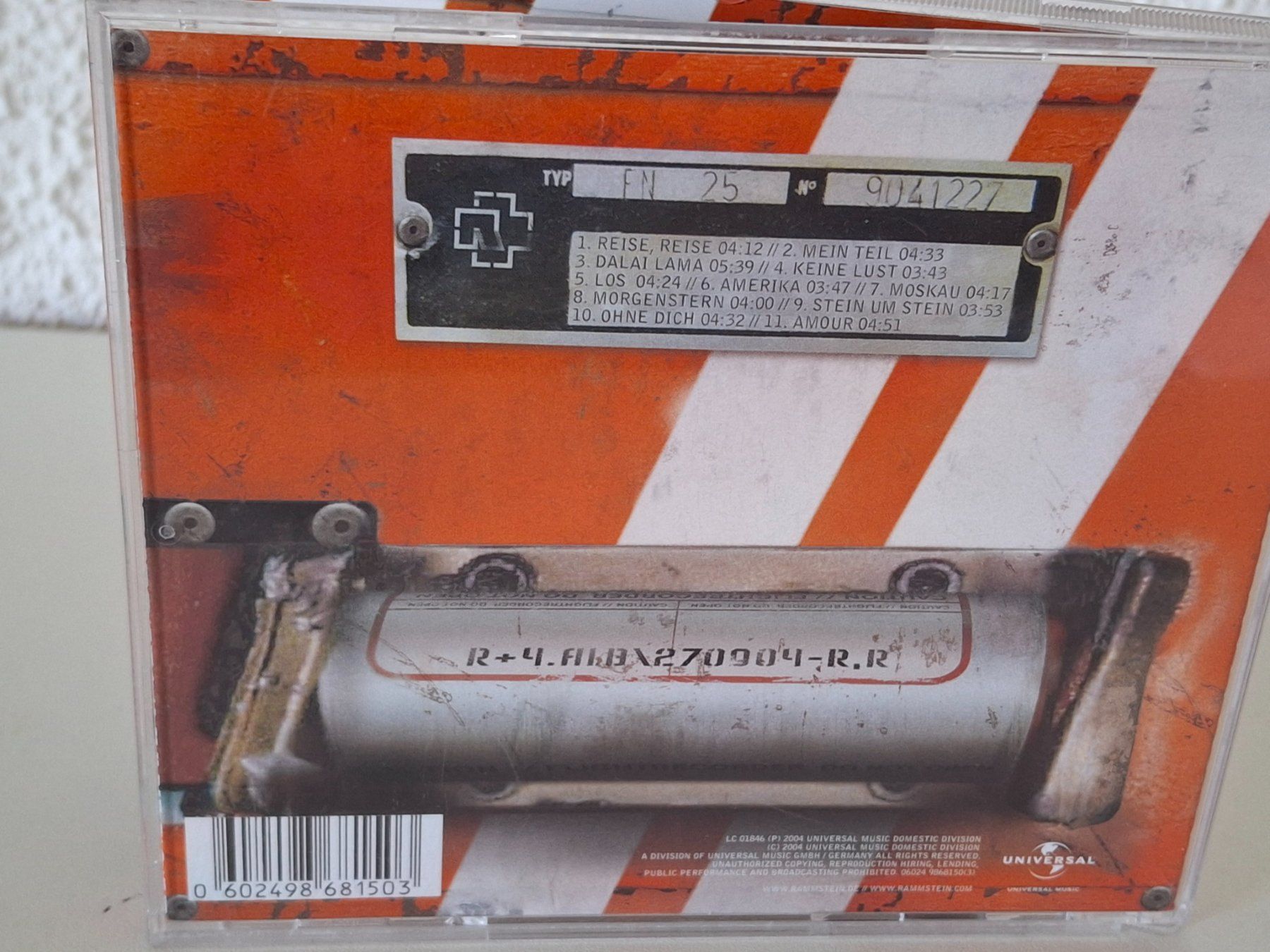 CD: CD Rammstein -  Reise Reise – Usato da Aarberg venduto da Jackup1 1