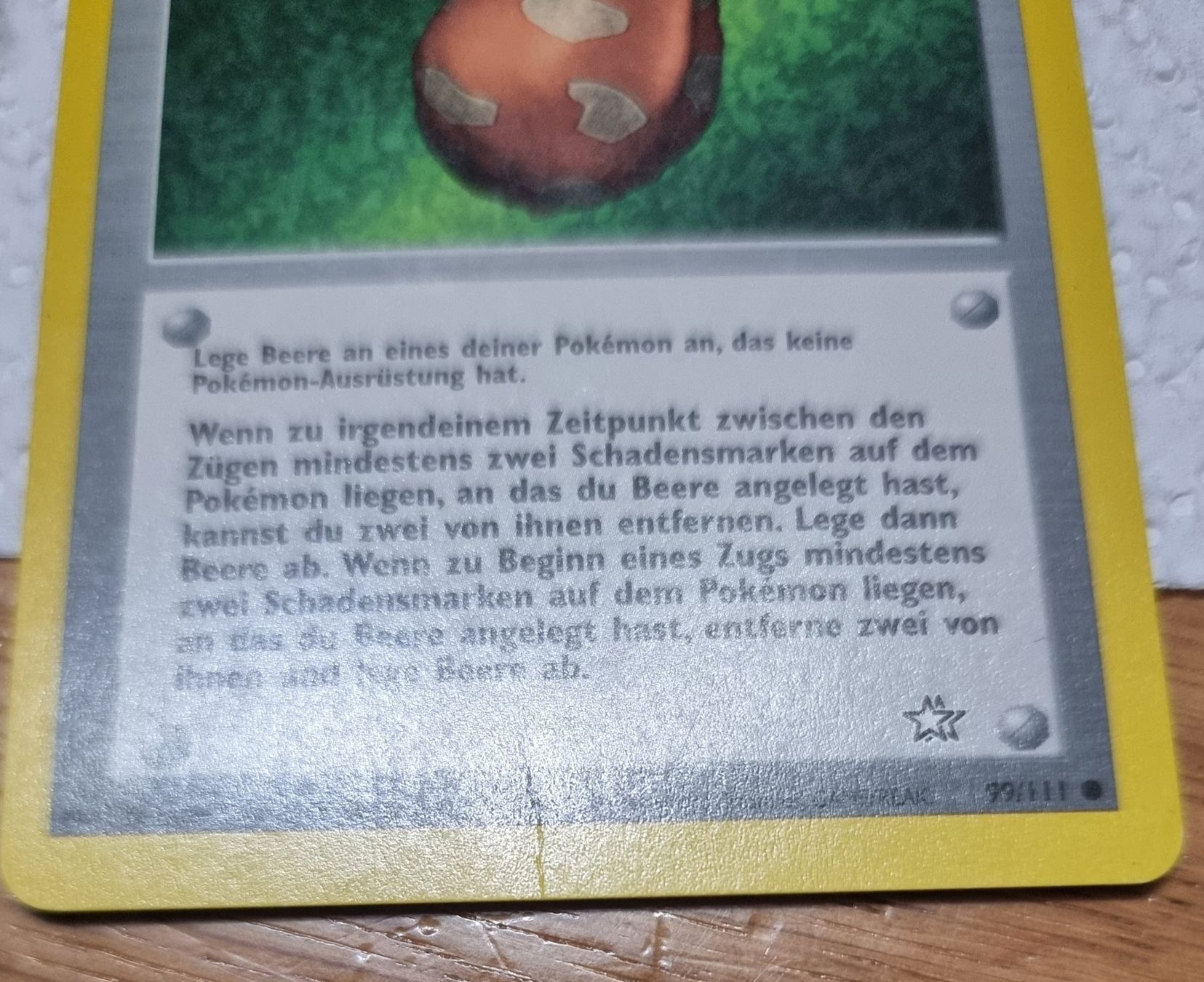 Pokémon Sammelbilder & Trading cards: Pokémon Beere 99/111 Neo Genesis – Neu (gemäss Beschreibung) aus Roggwil BE von S_Cards 1