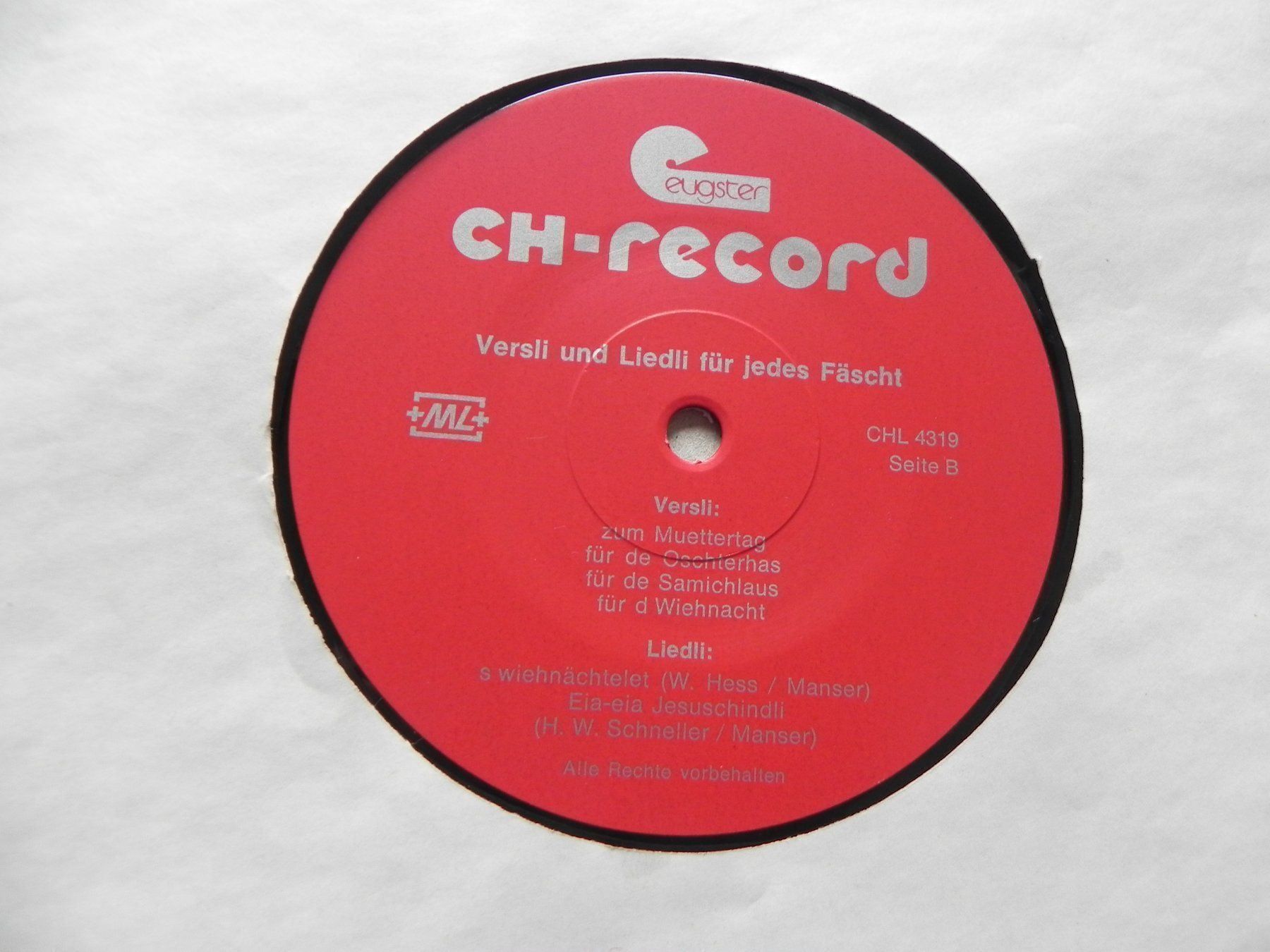 Dischi in vinile: LP Kinder Versli und Lieder Feste 1975 – Usato da Siebnen venduto da krimsie 4