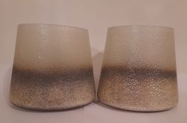 2 Glasvase, Lichtglas, Kerzenglas Vintage neu