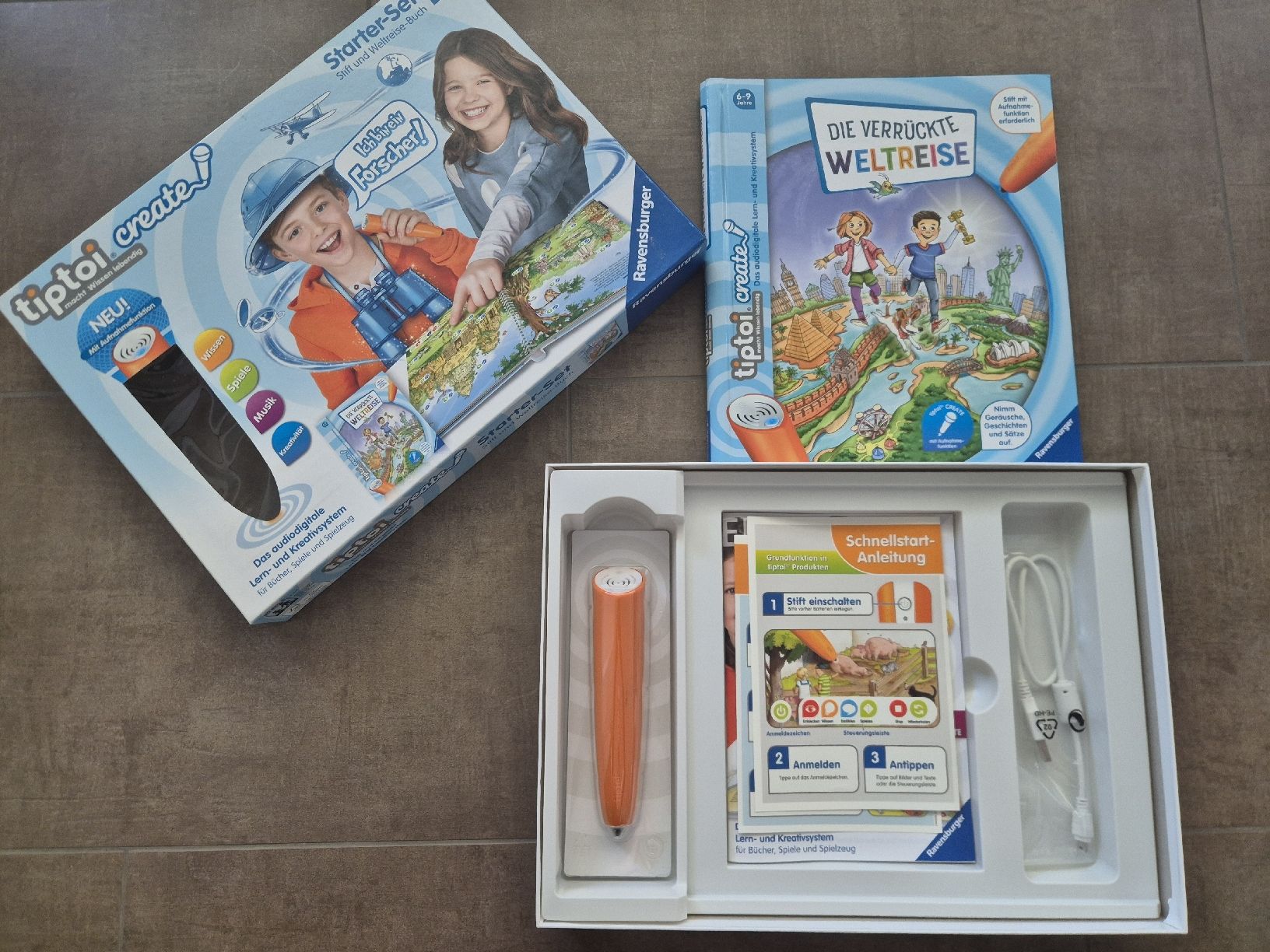 Ravensburger Giochi: tiptoi create-Starter-Set mit Stift und Weltreise-Buch-Neu – Nuovo (secondo la descrizione) da Vilters venduto da tin1tho