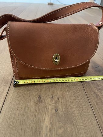 Fossil Schultertasche Leder braun gebraucht 
