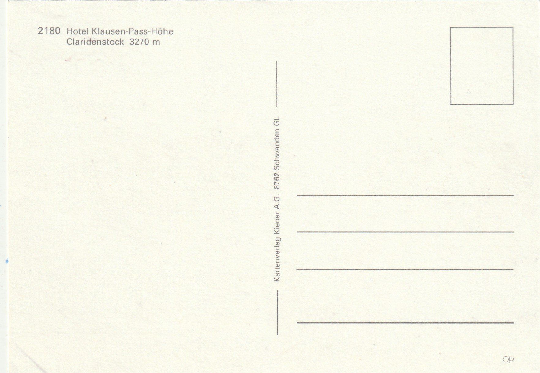 Cartoline postali: Postautos am Klausenpass – Usato da Lumbrein venduto da made02 1