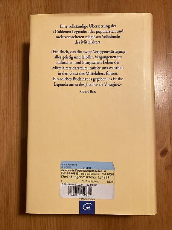 Libri: Die Legenda Aurea – Usato da Arlesheim venduto da amazira 2