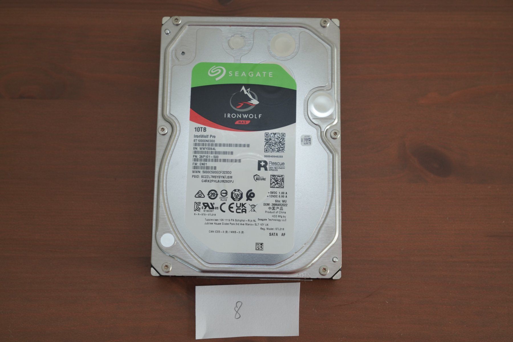 Seagate Dischi rigidi: Disk SATA 10Tb Seagate IronWolf Pro NAS - 4496 Stunden – Usato da Zürich venduto da Lock5151
