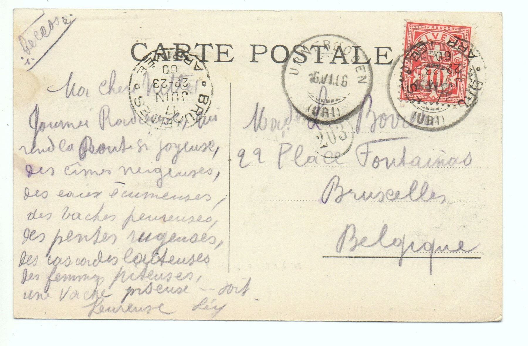 Cartes postales: KLAUSENPASSHÖHE Postkutsche – D'occasion à Jona par philajona 1