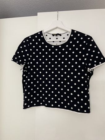 Maje Shirt Schwarz/Weiss Tupfen Gr. 1 - Sommer-Look!