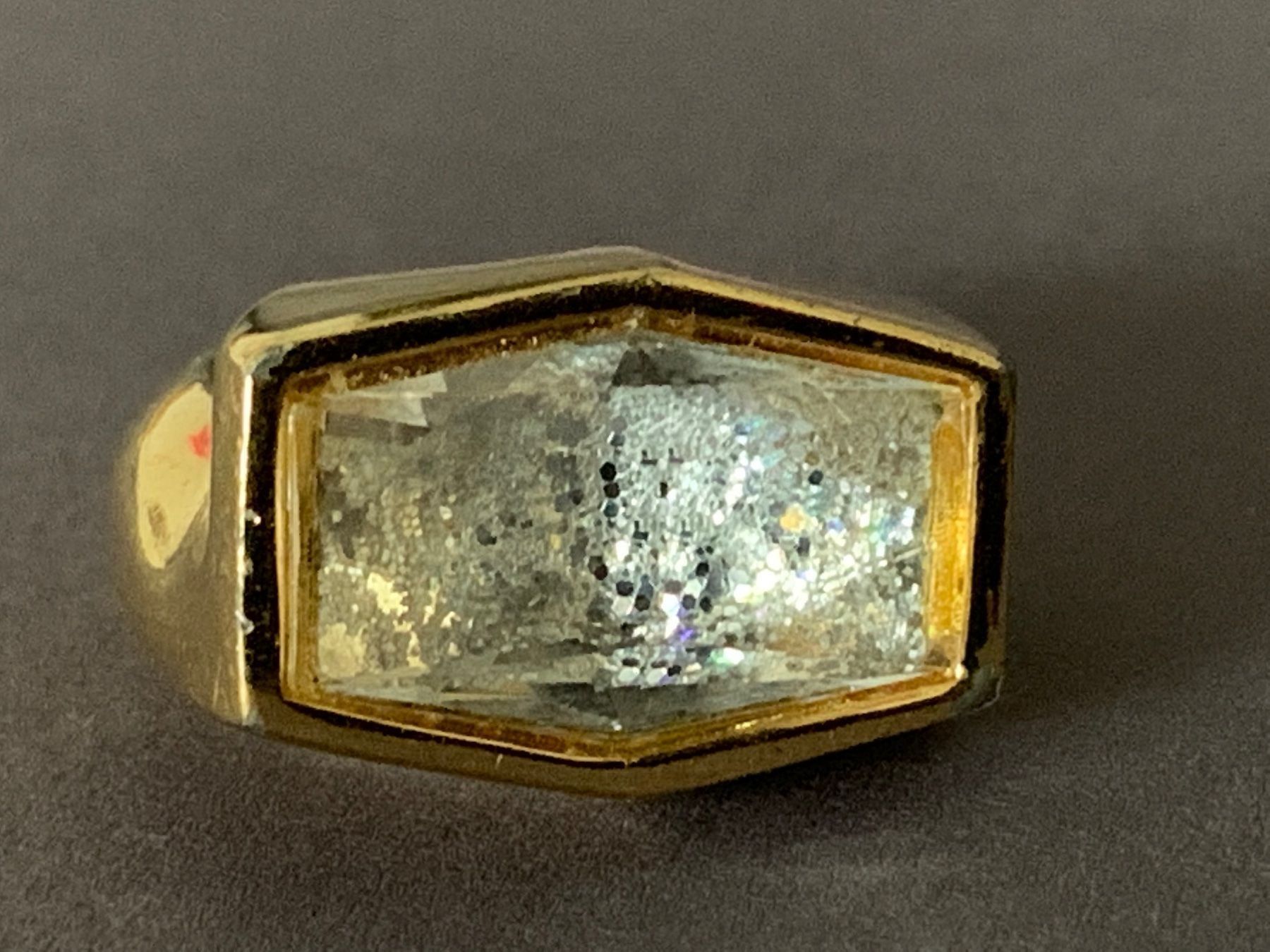 Bagues: Vergoldeter ring 6 kant (rg 56) – D'occasion à Dittingen par Bijoubelle 2