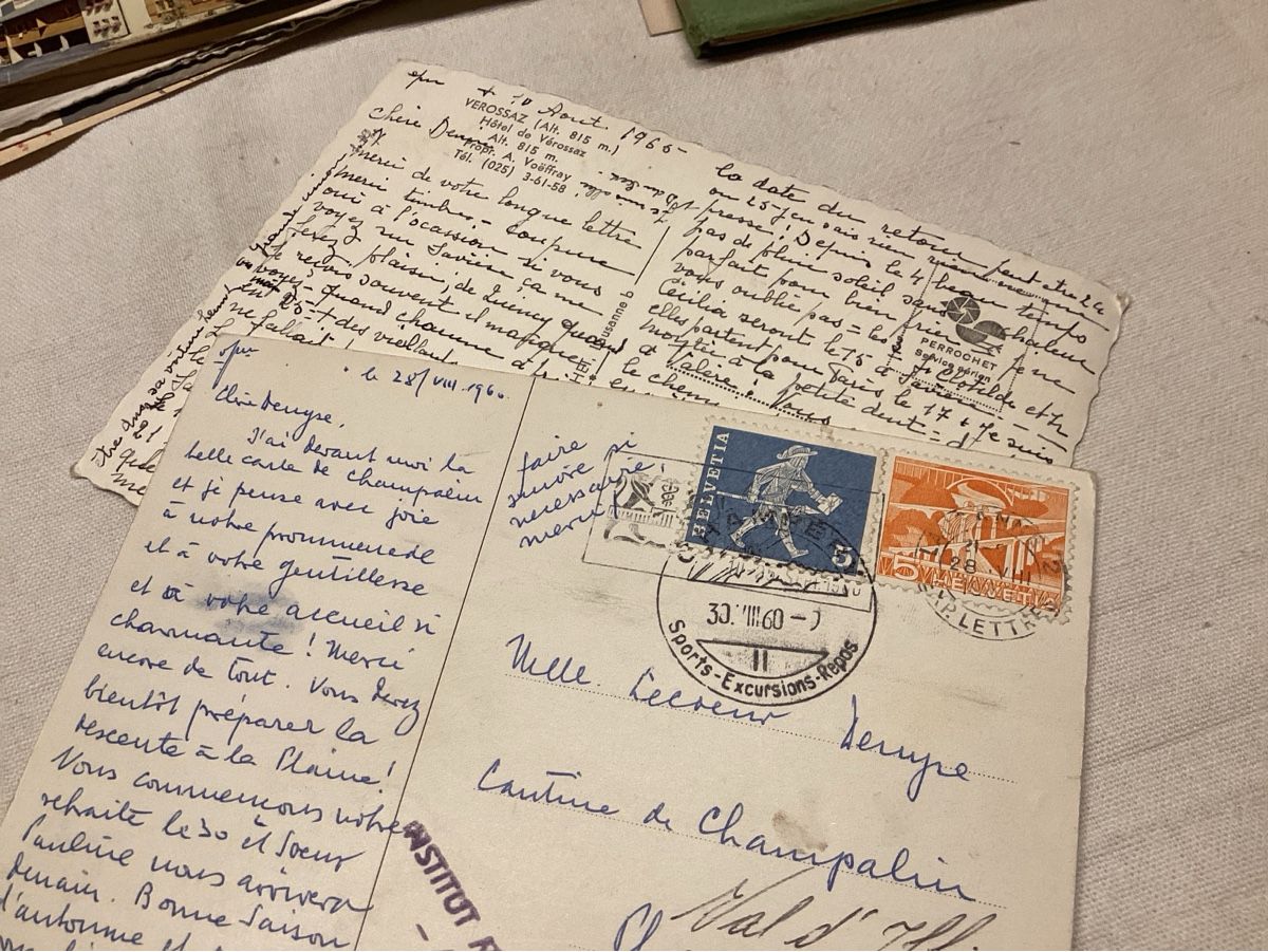Cartoline postali: VEROSSAZ 2 cartes année 60 – Usato da Luc (Ayent) venduto da Rebouille 3