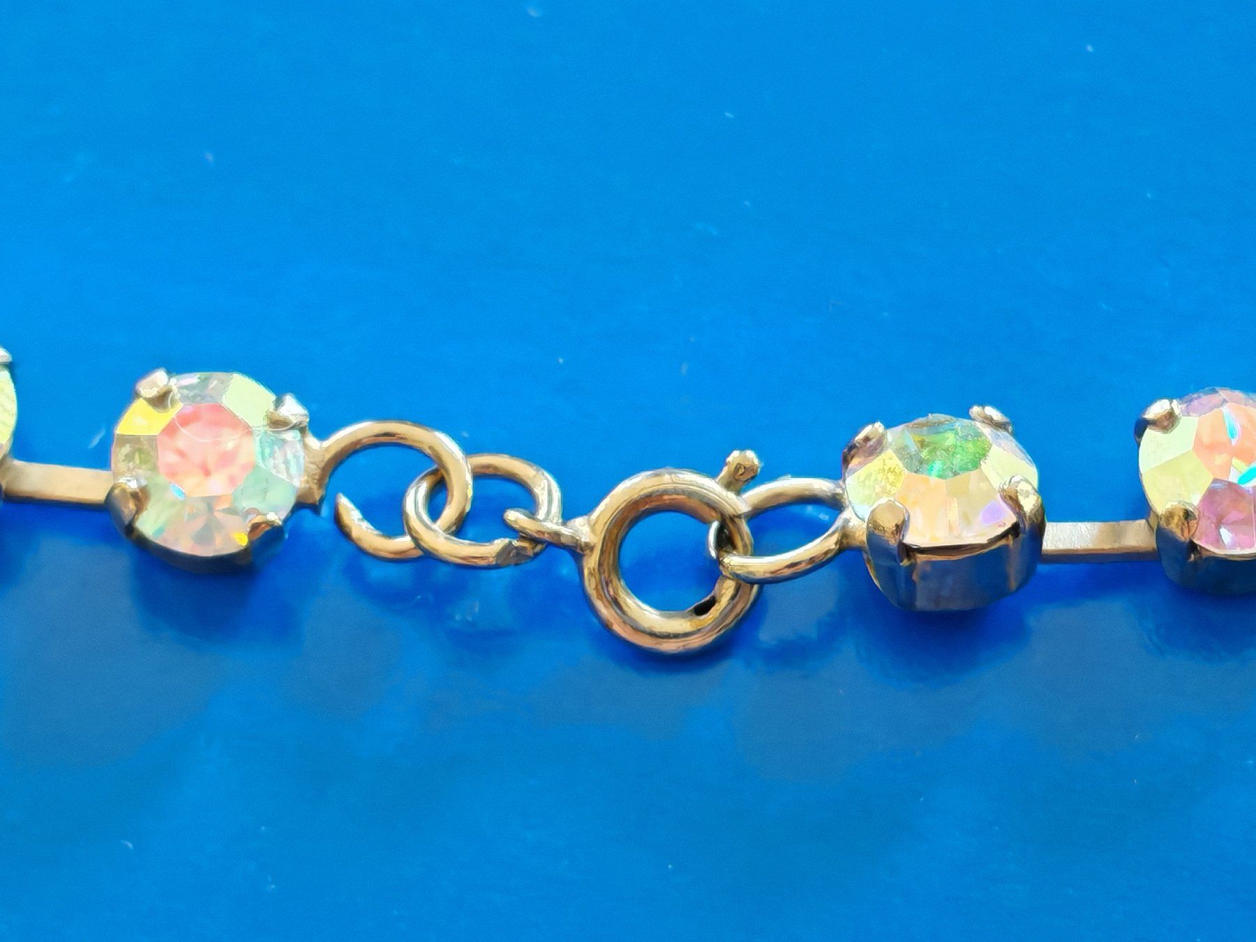 Catenine: Herzkette mit Glassteinen, Modeschmuck – Usato da Zuerich venduto da Antiquarium 3