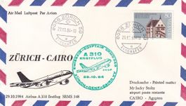 Erstflug Swissair A-310 Zürich - Kairo 1984