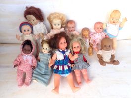 12 x Puppe Vintage Antik Spielzeug Amosandra