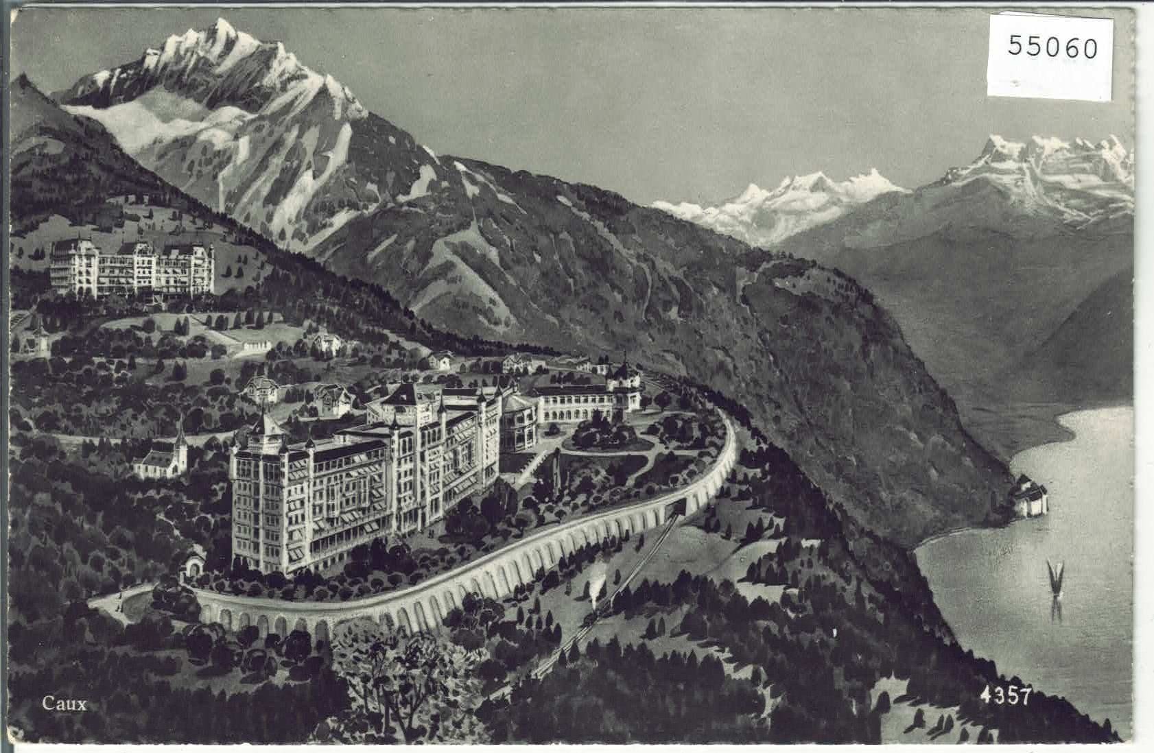 Cartoline postali: Caux - Panorama – Usato da Ettingen venduto da Kartenplanet