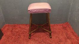 Tabouret en laiton dans le goût Maison Bagués