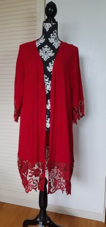 Kimono by Sara Lindolm/UllaPopken Gr. 42 mit Spitzen
