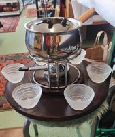 Edles Fondue-Bourgignone-Set mit Drehteller