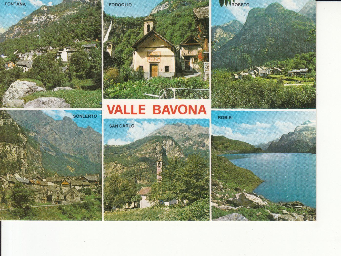 Cartoline postali: Valle Bavona 1990 – Usato da Bürglen TG venduto da StampGraf