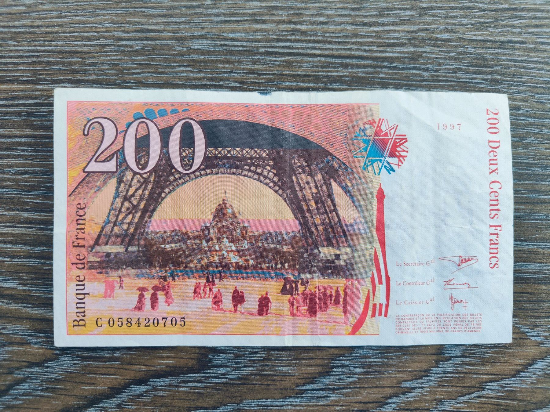 Billets de banque: Frankreich 200 Francs 1997 !!!!!!! – D'occasion à Flaach par Lonzo99 1
