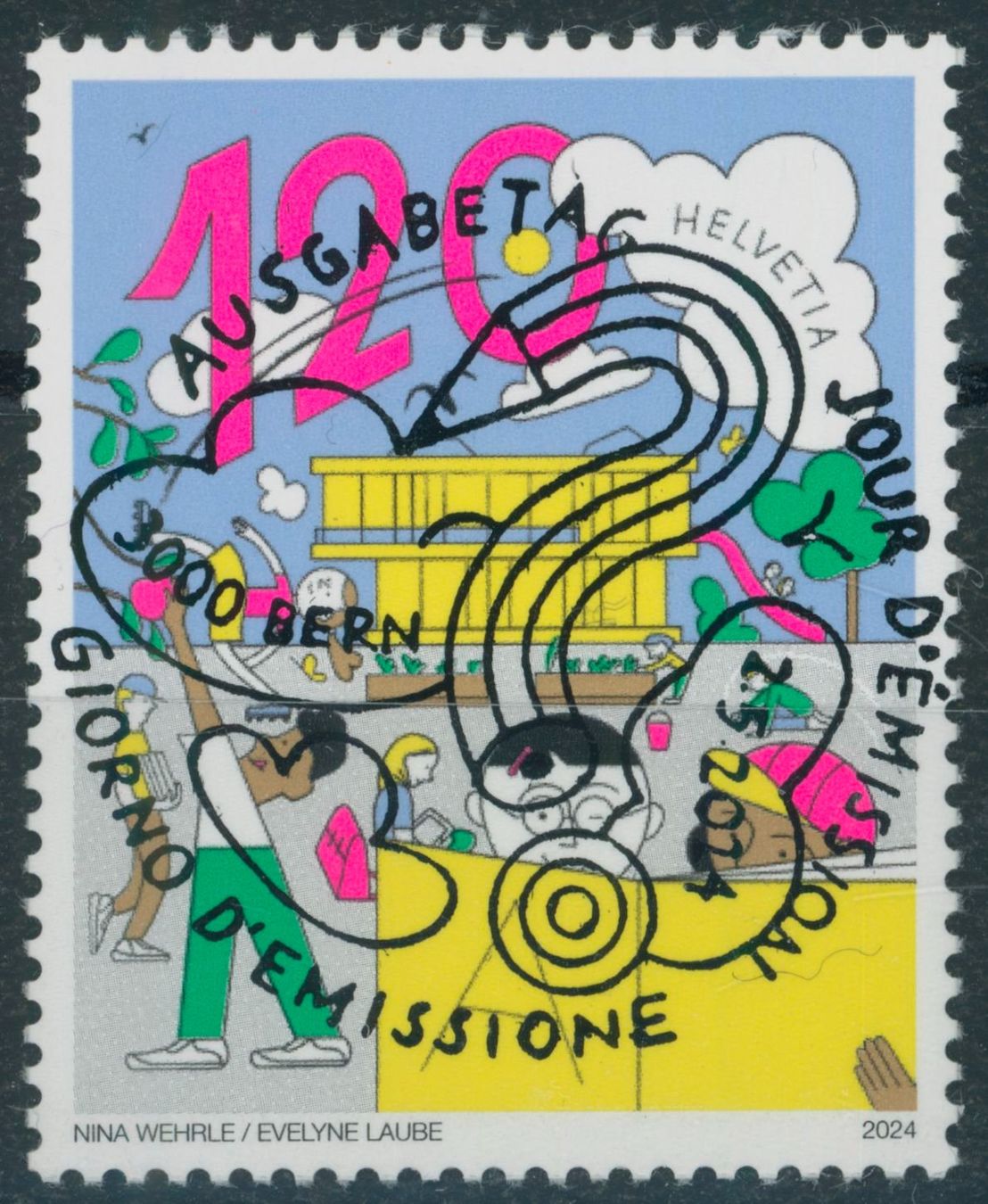 Tutti i francobolli: 2024 - Volksschule - Ersttag Voll Stempel ET – Usato da Schindellegi venduto da leecollect
