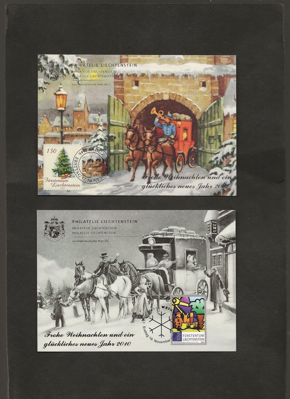 Tutti i francobolli: 8 Neujahrskarten von Liechtenstein – Usato da Au ZH venduto da xelagreb01 3