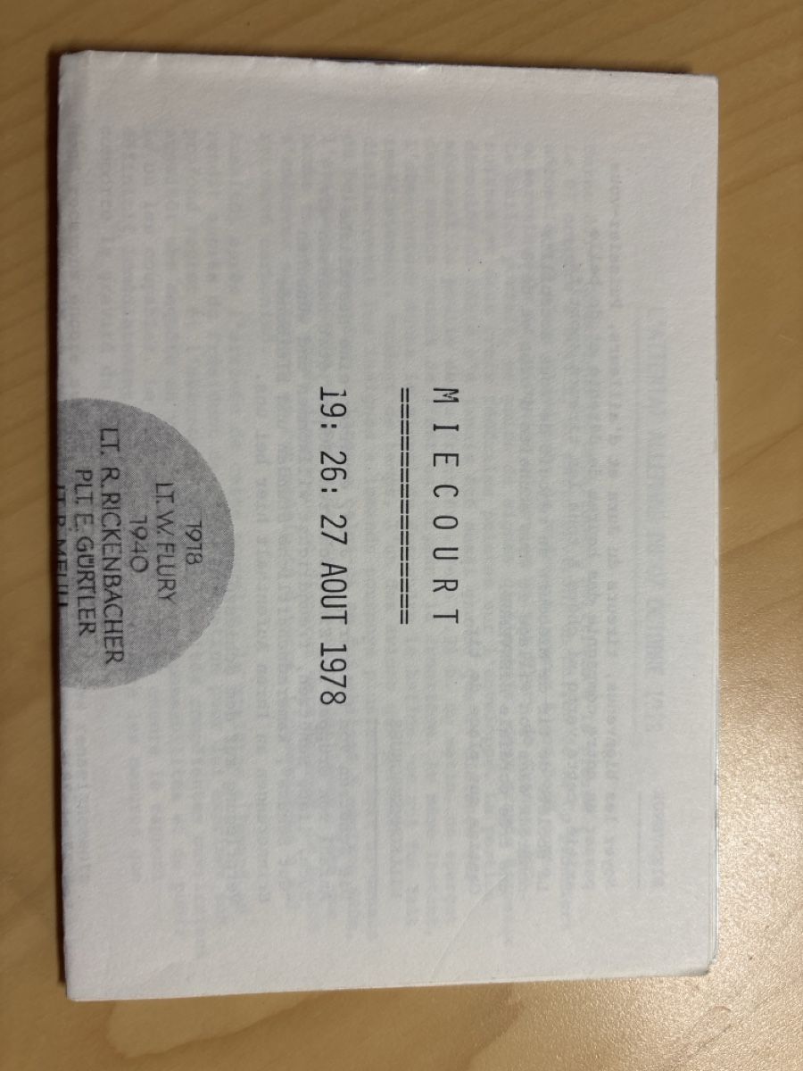 Cartoline postali: Miecourt – Usato da Alle venduto da Bout0 1
