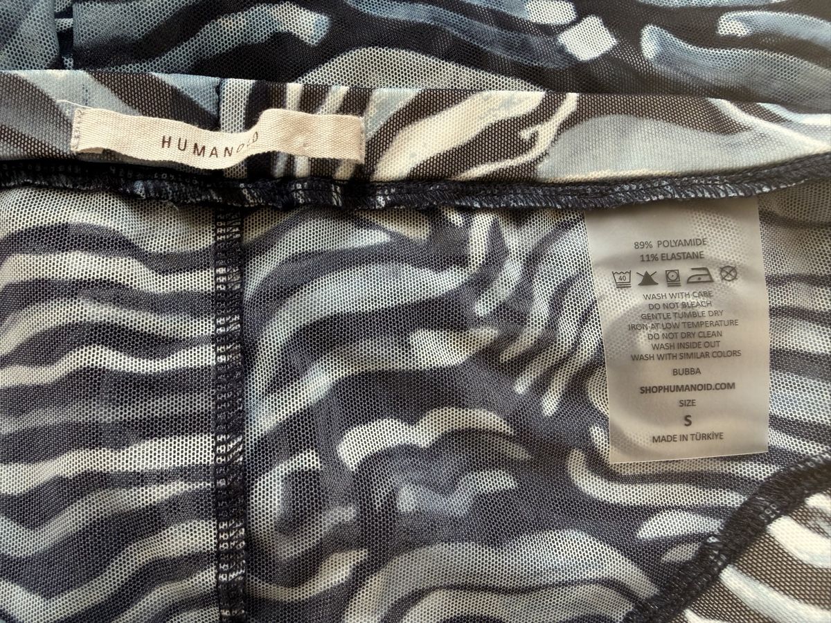 Leggings: Humanoid Mesh Leggings Zebra Print transparent Stretch – Neuf (Voir description) à Einsiedeln par kalliopee 7