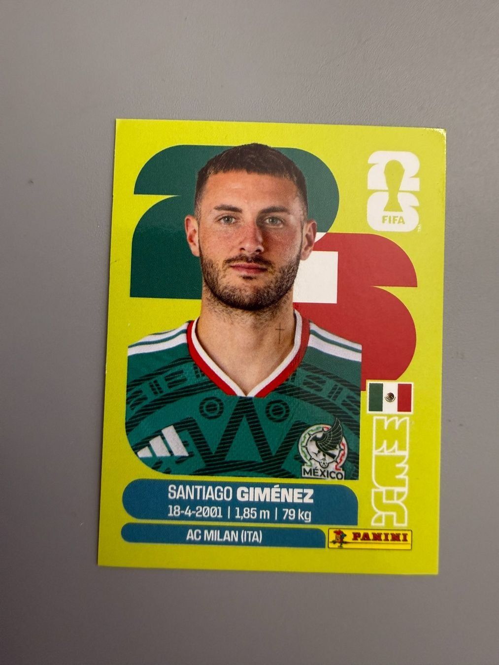 Panini Carte collezionabili: Panini Santiago Gimenez MEX16 – Usato da Liebefeld venduto da Ronaldo-1996