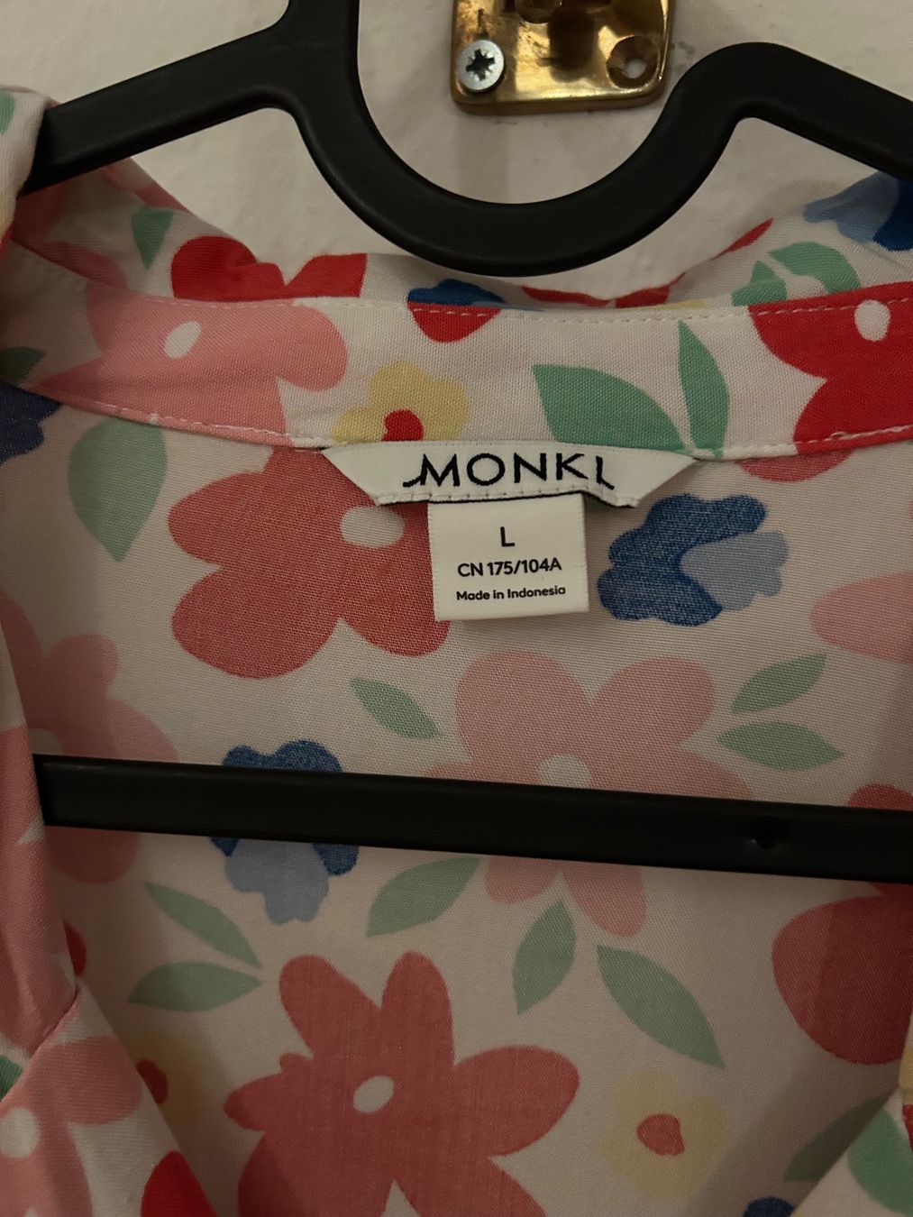 Monki Vestiti: Kleid, Monki,  Blumenmuster, Gr. L – Usato da Luzern venduto da bettygreen 2
