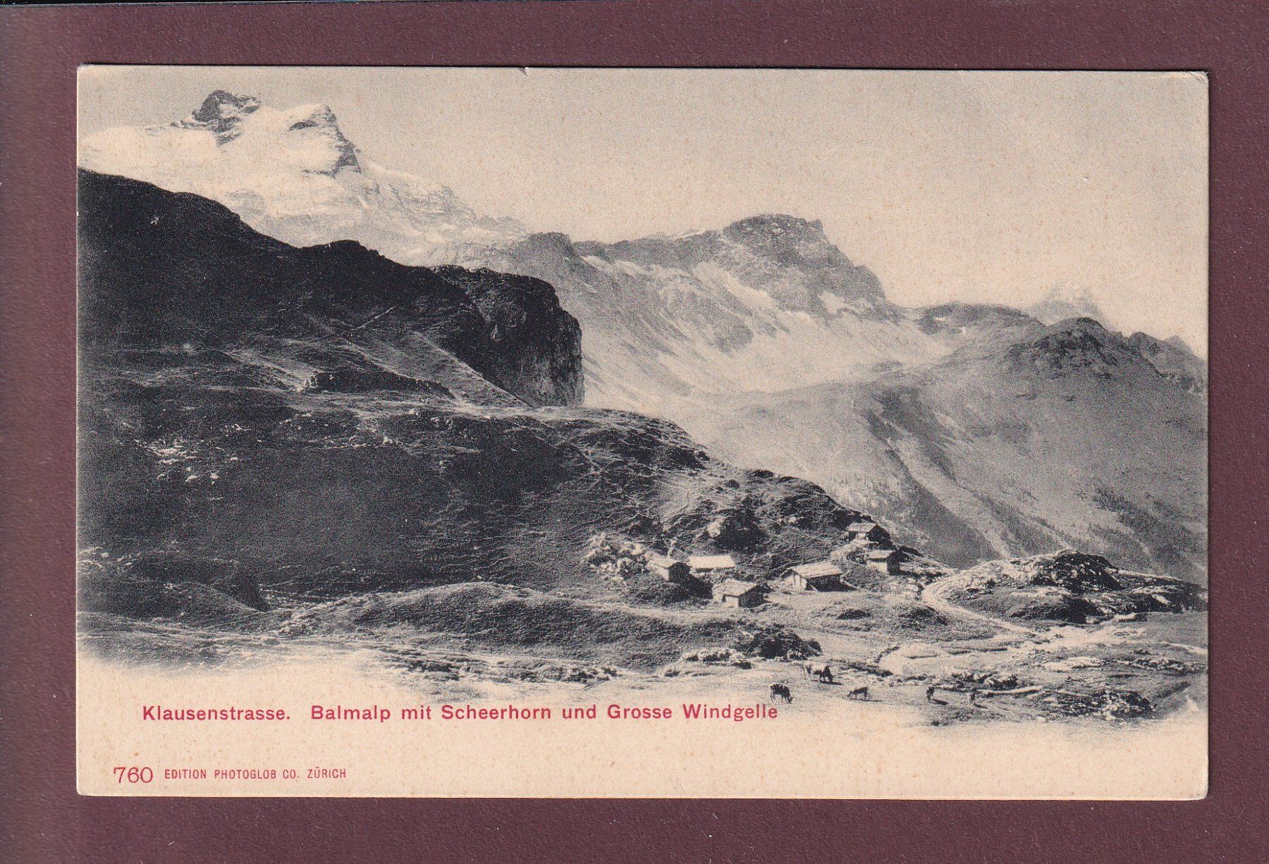 Cartoline postali: Klausenstrasse - BALMALP - Scheerhorn – Usato da Pully venduto da nicecards