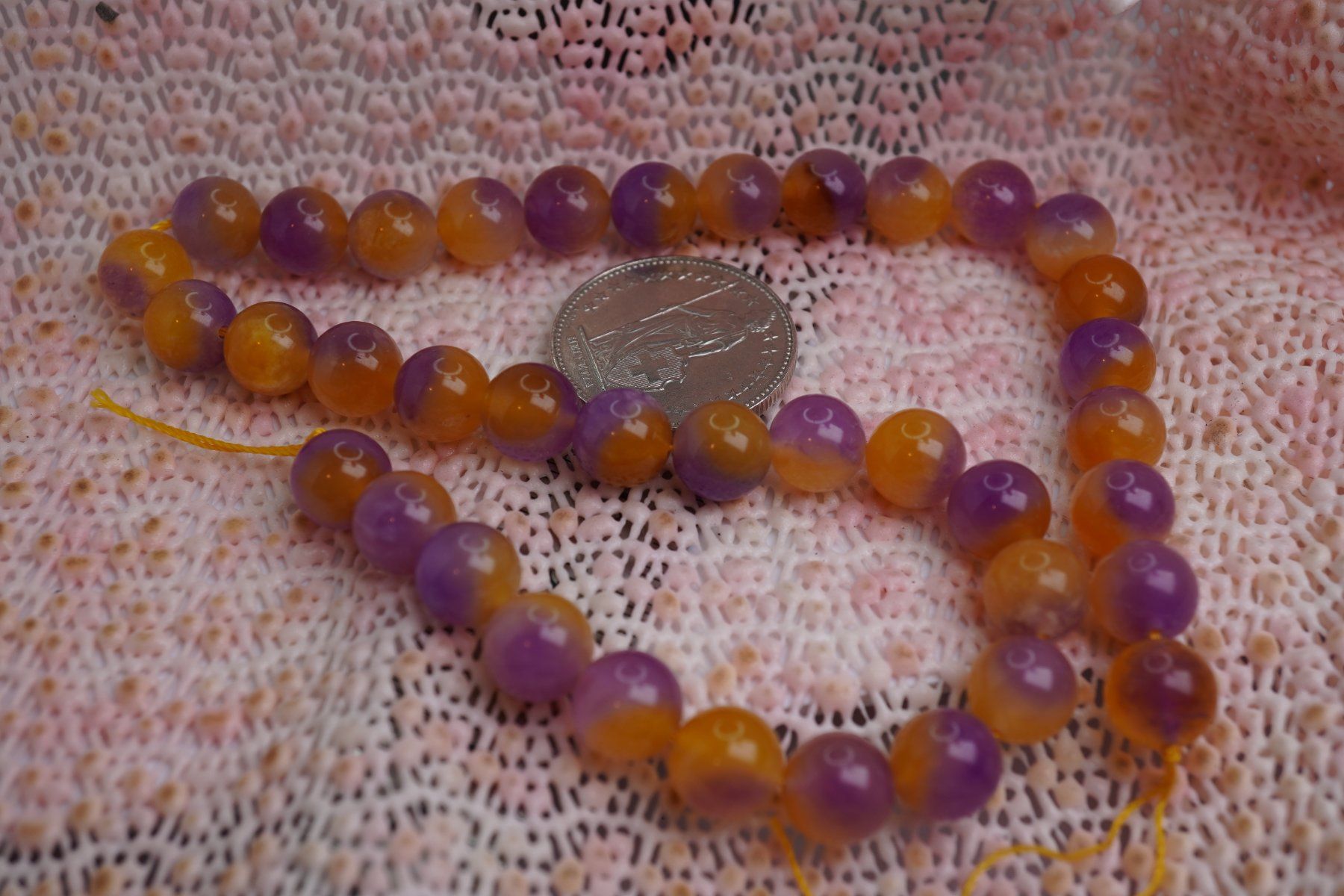 Catenine: Kugel Strang   10mm  Mandarin Amethyst    Gebrannt – Nuovo e nell'imballaggio originale da Eschenbach venduto da Fengg 4