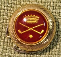 N892 - Alter Pin Reversknopf Krone Eishockey  Selten RAR