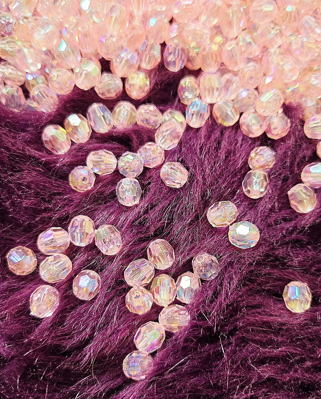 Perles (synthétiques): Facettierte Acrylperlen 6 eckig rosa – Neuf avec emballage d'origine à Obergösgen par Netto_Tante