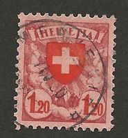Abart Freimarke 164.2.04 Schweiz Katalog 31.-