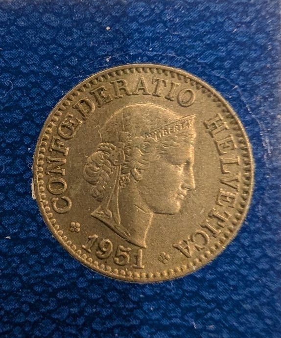Tutti le monete: 10 Rappen 1951 – Usato da Arch venduto da coinsandmore