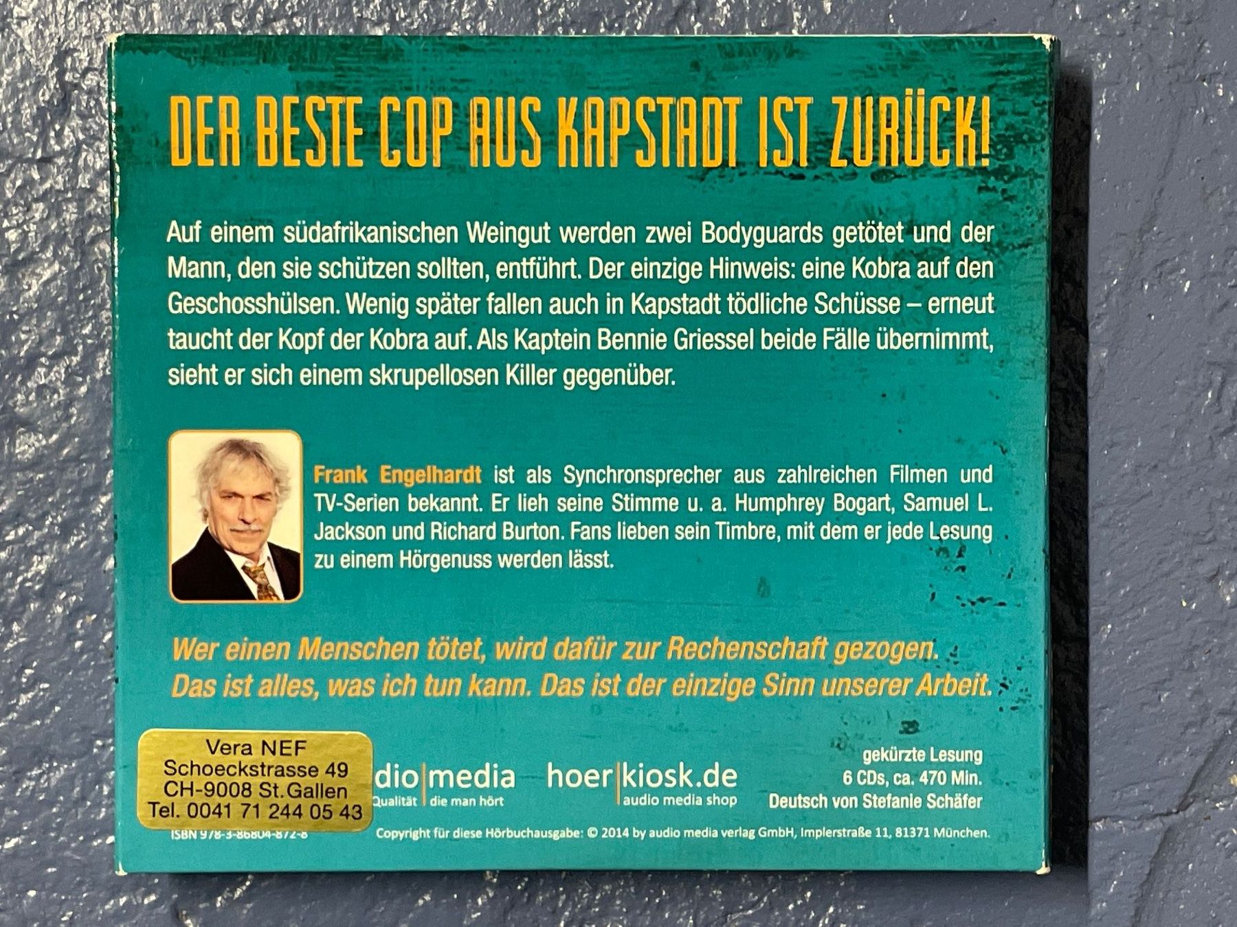 Hörbücher: [CD] DEON MEYER - Cobra – Gebraucht aus Frasnacht von DiskSelection 2