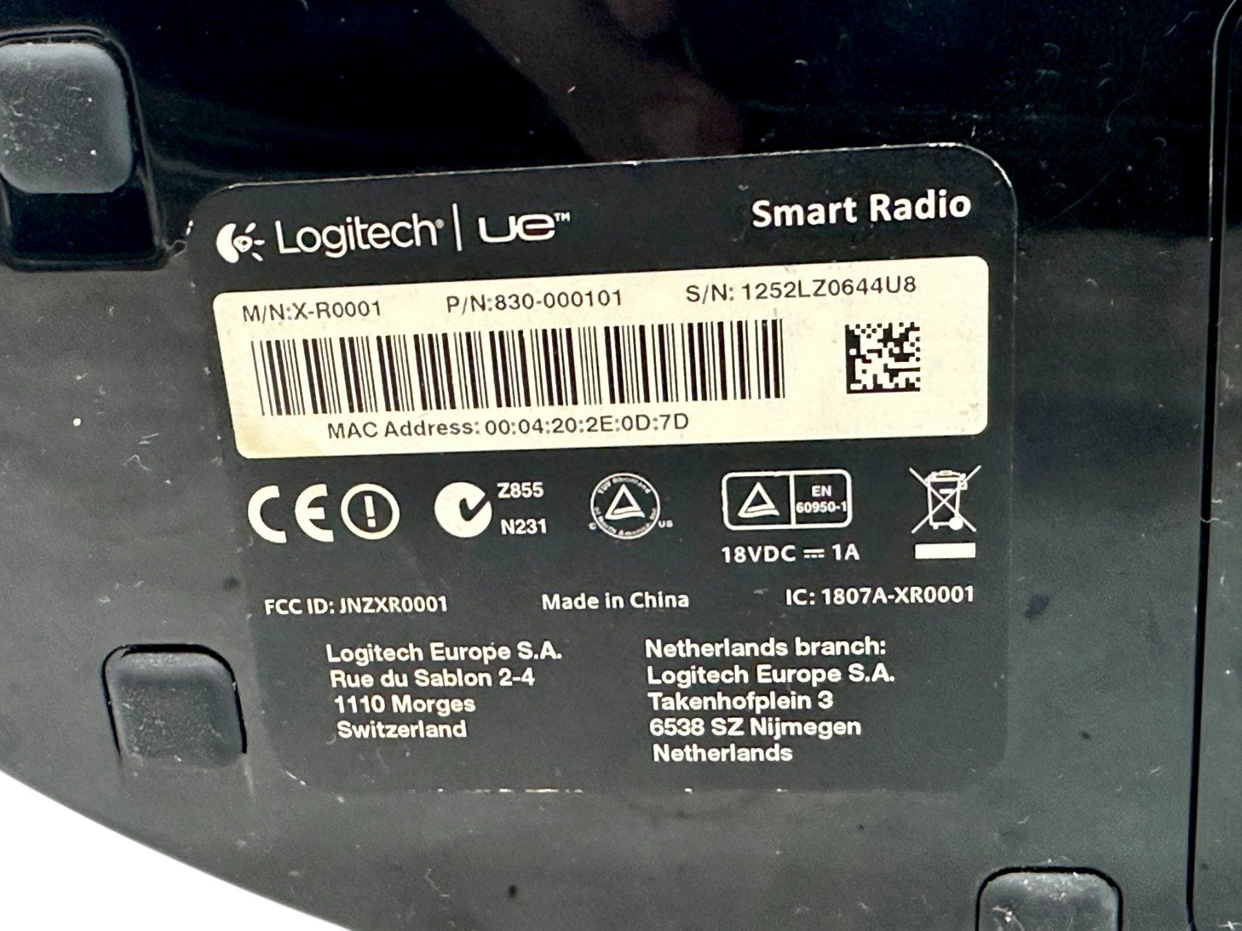 Logitech Radio: Radio internet Logitech UE Smart Radio – Usato da Morges venduto da Novantica 2