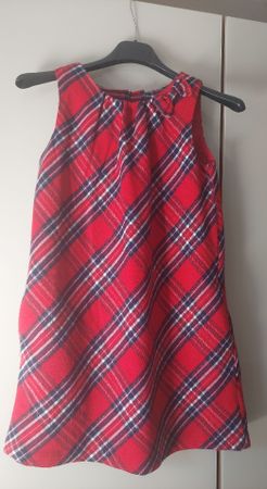 Tolles H&M Mädchen Kleid, Rot Kariert, Grösse 116, Festlich!