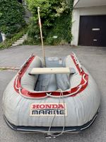 Schlauchboot Honda Marine mit Aluboden und Bootsdecke