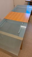 Esstisch Glas / Holz ausziehbar