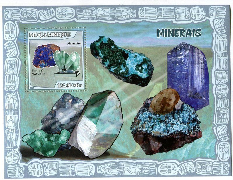 Tous les timbres: Block "Minerale". Mosambik. – Neuf avec emballage d'origine à Basel par Butsch5