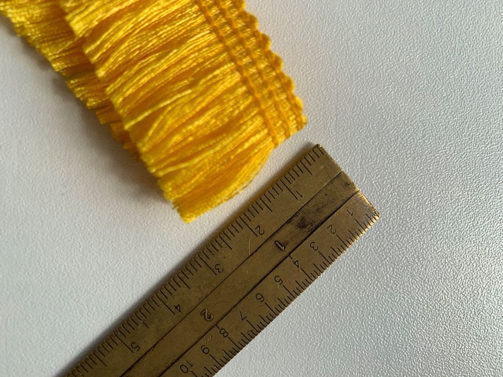 PEPPERLONELY Quastenband Aus Seide – 91 Cm, 50 Mm Breite, Für Näh- & Bastelprojekte