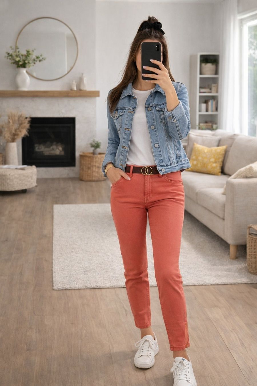 Pantaloni: Jegging Damen Terrakotta Stretch Gr. M – Nuovo (secondo la descrizione) da Fully venduto da VaneaSelection 1