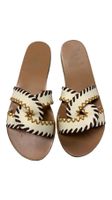 Sandalen von Ancient Greek Gr.40 weiss beige Leder